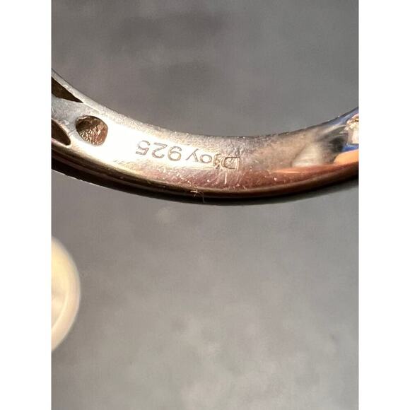 Grandidierite 7 stone two toned sterling silver ring size 5 - Picture 6 of 16